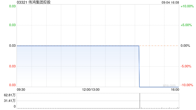 伟鸿集团控股公布区智锋获委任为执行董事