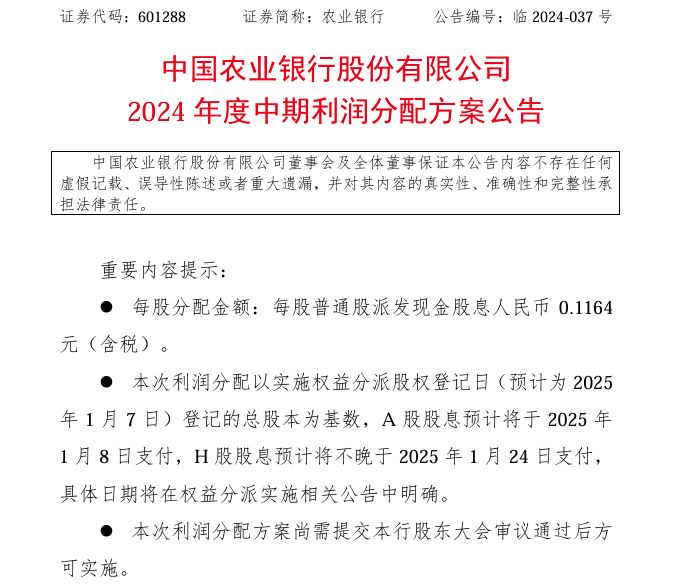 银行股中期“红包雨”来了！11家A股上市银行拟中期分红2181亿元，分红比例最高达33%  第2张