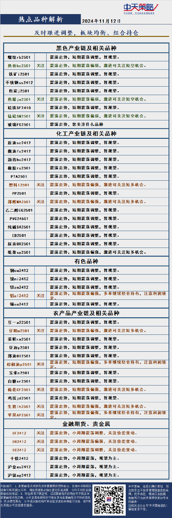 中天策略:11月12日市场分析  第4张