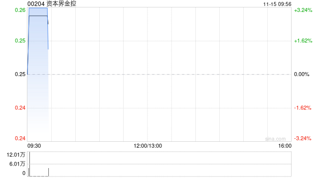 资本界金控完成配售1.73亿股 净筹约3980万港元