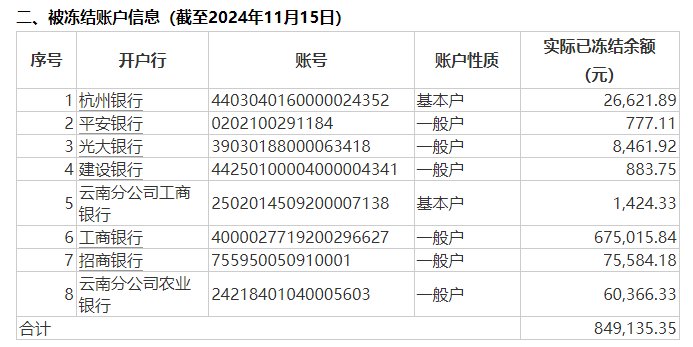 公告又晚了三个月，一正保险与员工劳动争议致8个银行账户被冻结，年内信披多次“迟到”  第2张